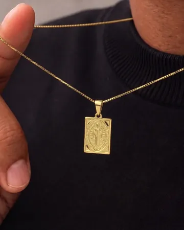 Kit Veneziana 1mm + Medalha de São Bento